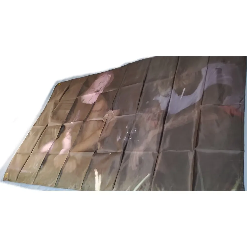 JOEYY & Marlon DuBois Shed Theory Hip Hop Wall Tapestry 5x3 ft w/ Brass Grommets